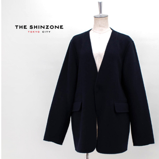 THE SHINZONE ノーカラージャケット 黒 卒業式卒業式