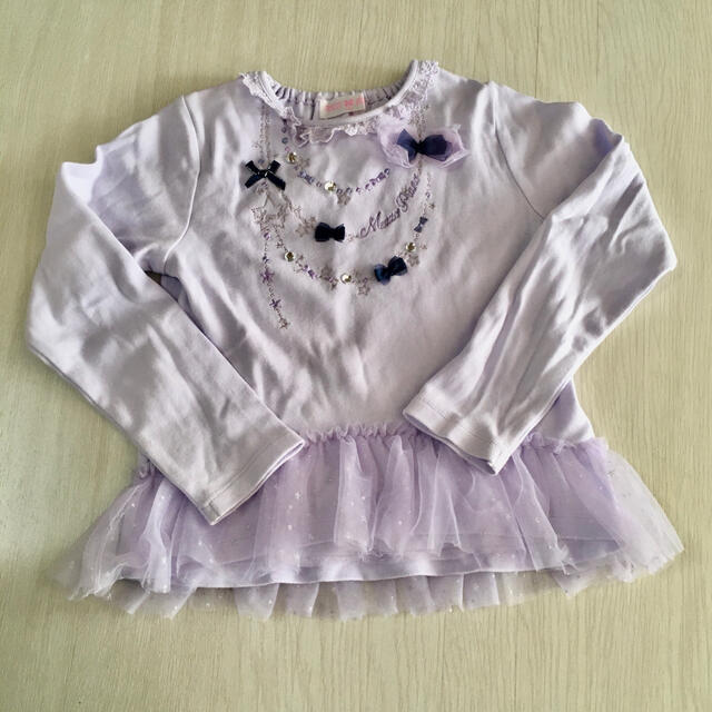 mezzo piano(メゾピアノ)のメゾピアノ　長袖　トップス　120 キッズ/ベビー/マタニティのキッズ服女の子用(90cm~)(Tシャツ/カットソー)の商品写真