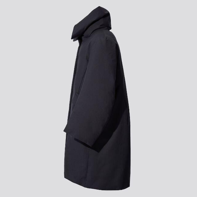 UNIQLO(ユニクロ)のユニクロ　+J　ハイブリッドダウンコート　Black Mサイズ　未使用品 レディースのジャケット/アウター(ダウンコート)の商品写真