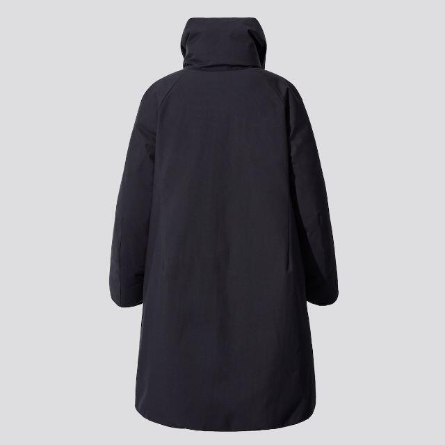 UNIQLO(ユニクロ)のユニクロ　+J　ハイブリッドダウンコート　Black Mサイズ　未使用品 レディースのジャケット/アウター(ダウンコート)の商品写真