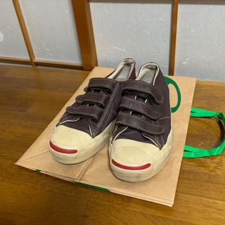 コンバース(CONVERSE)の90年代 USA製 JACK PURCELL  レザー  コンバースベルクロ(スニーカー)