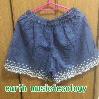 アースミュージックアンドエコロジー(earth music & ecology)のearth music デニムキュロット(キュロット)