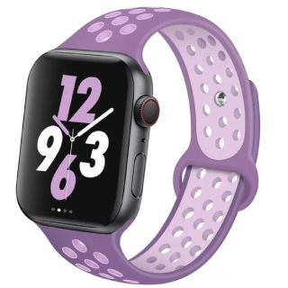 Apple Watch スポーツ バンド 38/40mm パープル(腕時計)