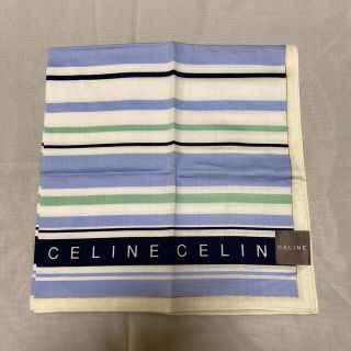 セリーヌ(celine)のセリーヌ　ハンカチ　ボーダー　未使用　やや難あり(ハンカチ)