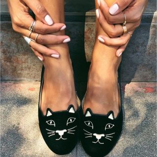 シャルロットオリンピア(Charlotte Olympia)のcharlotte olympia kitty flats フラットシューズ(バレエシューズ)