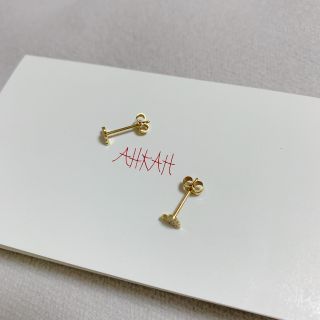 AHKAH - AHKAH ハートパヴェピアスの通販 by misa's shop|アーカー