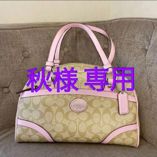 コーチ(COACH)の【秋様専用】COACH コーチバッグ&baby gap チュチュスカートレギンス(ハンドバッグ)