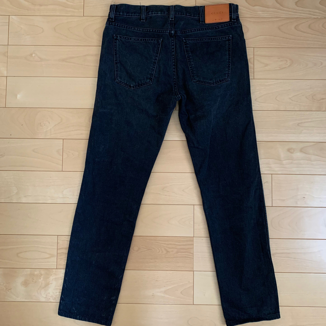 Gucci(グッチ)のGucci Web Denim Jeans ウェブ付 ブラックデニム ジーンズ メンズのパンツ(デニム/ジーンズ)の商品写真