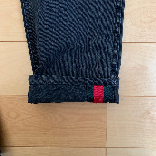 Gucci(グッチ)のGucci Web Denim Jeans ウェブ付 ブラックデニム ジーンズ メンズのパンツ(デニム/ジーンズ)の商品写真