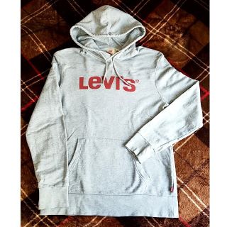 リーバイス(Levi's)のLevi's 〈リーバイス〉 パーカーグレー/レッド ロゴ(パーカー)