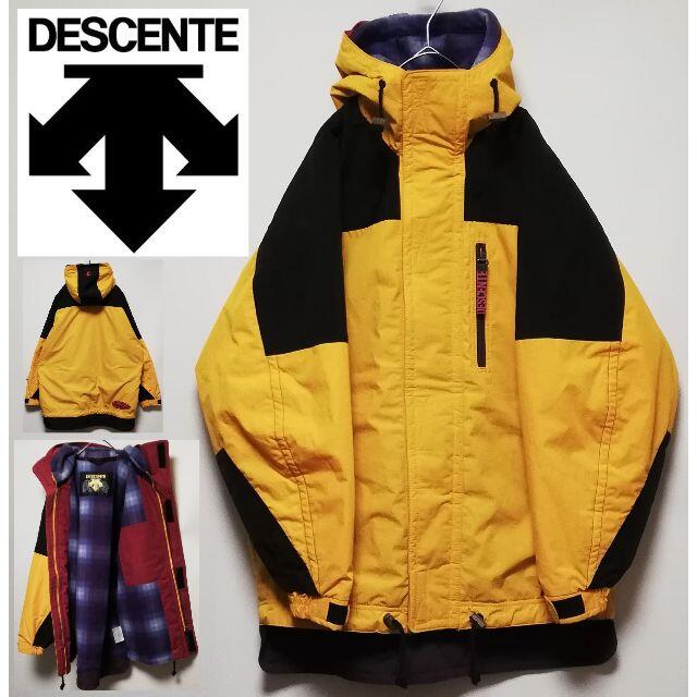 526 90年代 DESCENTE マウンテンパーカー 裏フリース