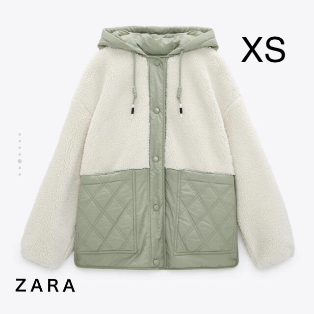 ザラZARA ザラ　キルティング生地ボアジャケット　XS