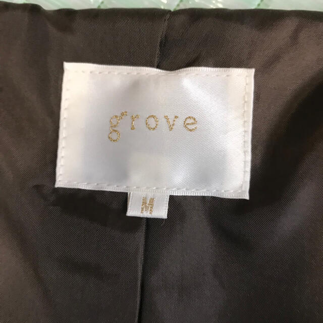 grove(グローブ)のノーカラーボアジャケット　ブルゾン　grove レディースのジャケット/アウター(ノーカラージャケット)の商品写真