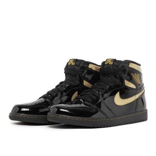 ナイキ(NIKE)のナイキ　ジョーダン1　HI　OG　メタリックゴールド　ブラック　28cm(スニーカー)