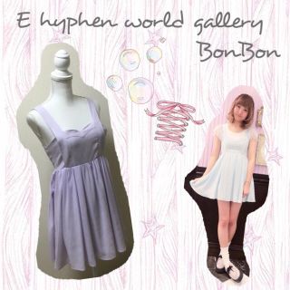 イーハイフンワールドギャラリーボンボン(E hyphen world gallery BonBon)のBonBon♡ソーダワンピース♡水玉(ミニワンピース)