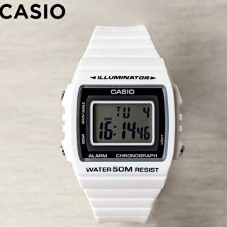 カシオ(CASIO)のカシオスタンダード　デジタル腕時計　白　ホワイト　未使用　メンズ　レディース(腕時計)