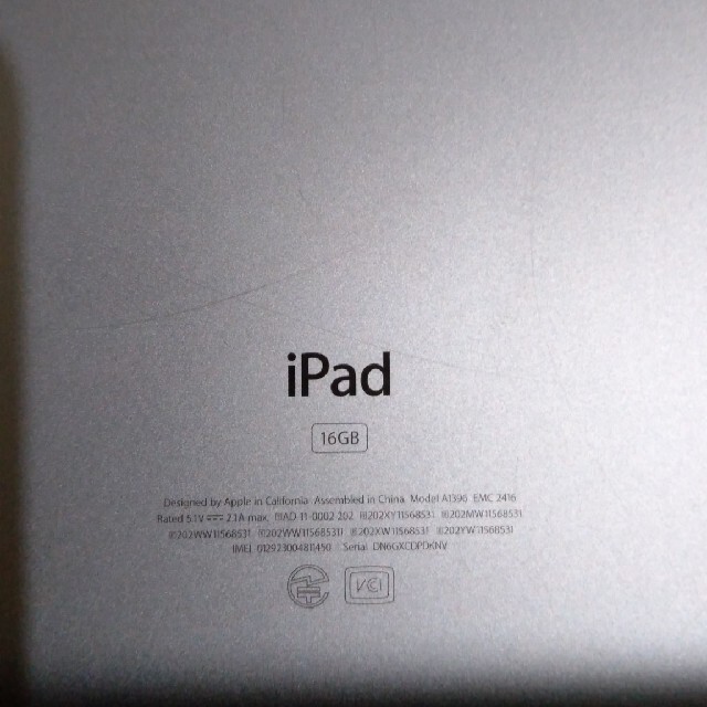 iPad２　　16ｷﾞｶﾞ