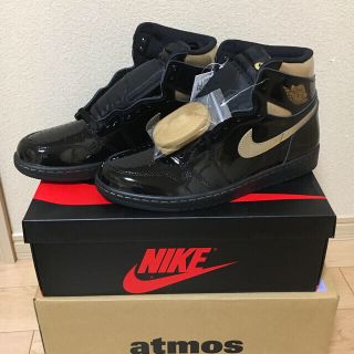 ナイキ(NIKE)のAIR JORDAN1 HIGH OG BLACK-METALIC GOLD(スニーカー)