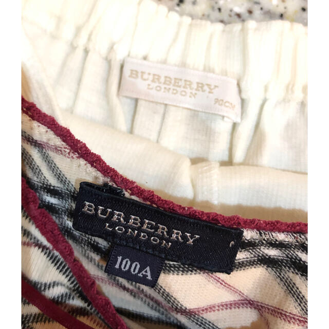 BURBERRY(バーバリー)の☆めいママ様専用☆BURBERRY☆ノバチェック3点☆まとめ売り☆ キッズ/ベビー/マタニティのキッズ服女の子用(90cm~)(その他)の商品写真