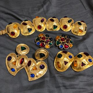 グリモワール(Grimoire)のヴィンテージ 大振り ピアス イヤリング アクセサリー(イヤリング)