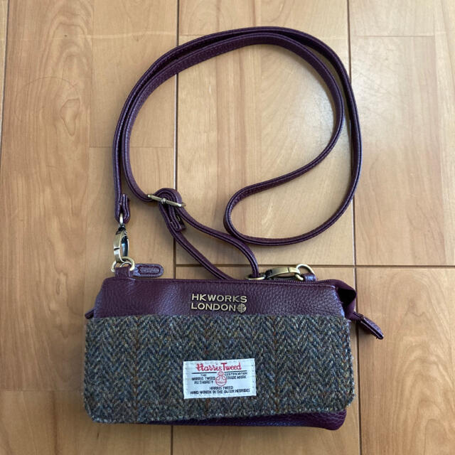 Harris Tweed(ハリスツイード)のハリスツイード　お財布ポシェット レディースのバッグ(ショルダーバッグ)の商品写真