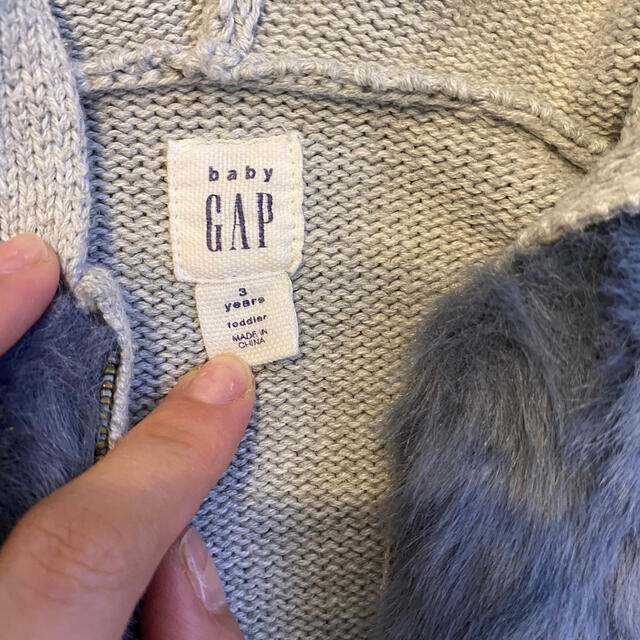 babyGAP(ベビーギャップ)のギャップ　クマ耳ボアパーカー キッズ/ベビー/マタニティのベビー服(~85cm)(ジャケット/コート)の商品写真