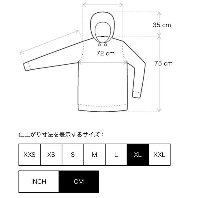 ESSENTIALS フーディー チャコール XL