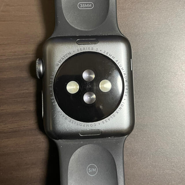 Apple Watch(アップルウォッチ)のApple Watch Series3 GPS 38mm スペースグレイ スマホ/家電/カメラのスマホアクセサリー(その他)の商品写真