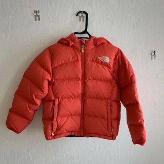 ザノースフェイス(THE NORTH FACE)の超美品　ノースフェイス　ダウンジャケット　レッド　120cm(ジャケット/上着)