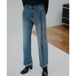 アメリヴィンテージ(Ameri VINTAGE)の定価以下/完売品/ZIPPER STRAIGHT DENIM(デニム/ジーンズ)