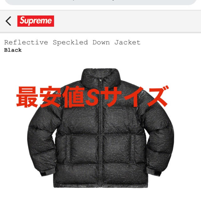 Supreme Reflective Speckled Down Jacket