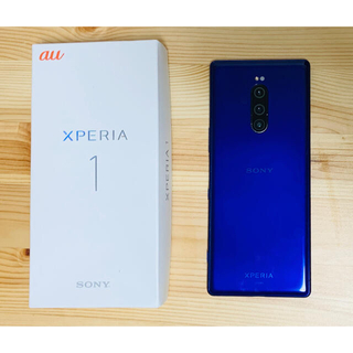 エクスペリア(Xperia)のSONY Xperia1 au SIMフリー 64GB パープル(スマートフォン本体)