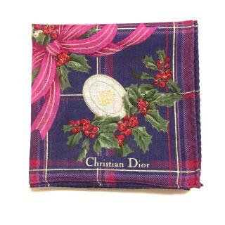 クリスチャンディオール(Christian Dior)の【お値下げ】Christian Dior クリスチャン ディオール ハンカチ(ハンカチ)