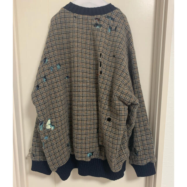 kolor 19aw ハウンドトゥースニット