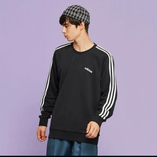 アディダス(adidas)の【新品】adidas 3ストライプ クルーネック スウェット(スウェット)