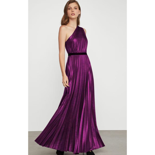 ビーシービージーマックスアズリア(BCBGMAXAZRIA)のsale❤️BCBGMAXAZRIA 新作新品　紫ロングワンピース　ドレス(ロングドレス)