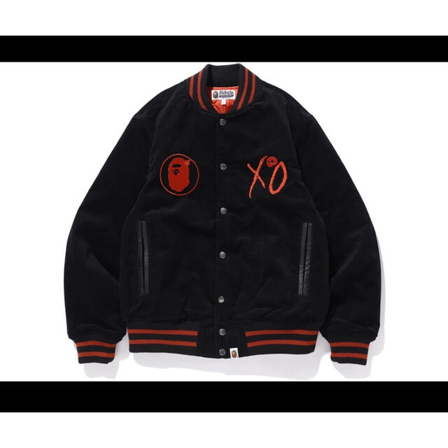 M】BAPE × XO THE WEEKEND VARSITY スタジャン 100%品質 51.0%OFF www