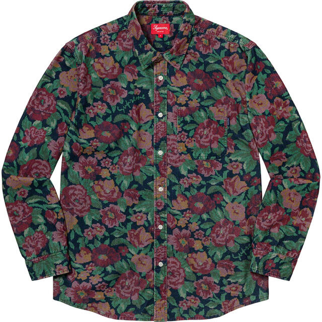 supreme Digi Floral Corduroy Shirt