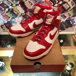 ナイキ(NIKE)のNIKE DUNK HIGH LE VARSITYRED(スニーカー)