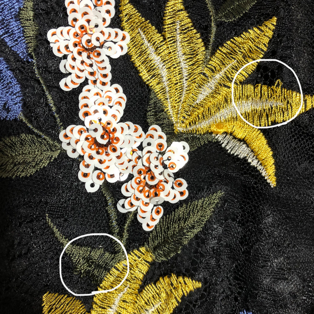 GRACE CONTINENTAL(グレースコンチネンタル)のフラワーライン刺繍ワンピース(黒) レディースのワンピース(ロングワンピース/マキシワンピース)の商品写真