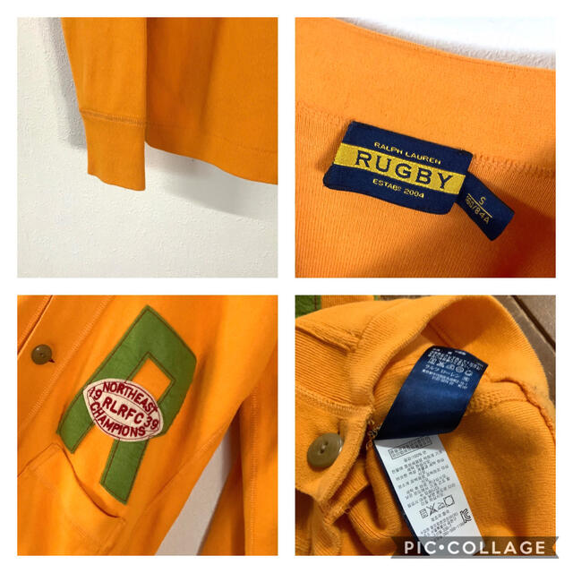 Ralph Lauren マスタードカラー コットンニット カーディガン