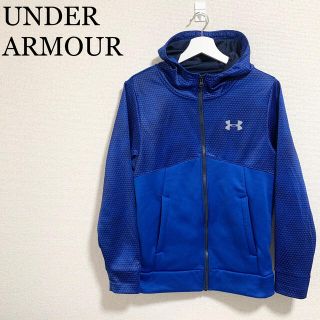 アンダーアーマー(UNDER ARMOUR)の★美品★アンダーアーマー ジップアップパーカー メンズS 青 ICON UA(パーカー)