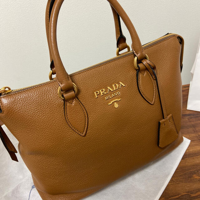 PRADA - 新品 PRADA プラダ トートバッグ ショルダーバッグ キャメル