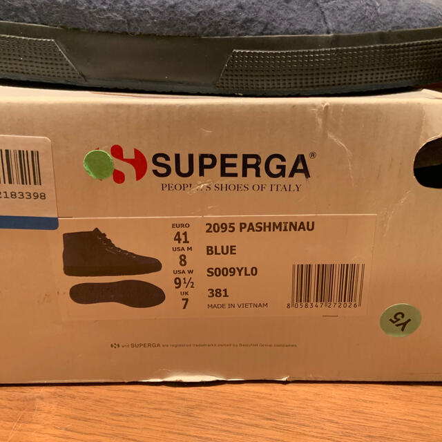 SUPERGA(スペルガ)の値下げ! SUPERGA スペルガ フェルト スニーカー ネイビー 41 メンズの靴/シューズ(スニーカー)の商品写真