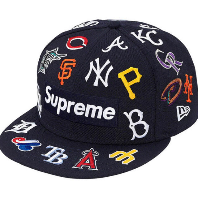 Supreme(シュプリーム)のsupreme MLB box logo newera cap 7 5/8 メンズの帽子(キャップ)の商品写真