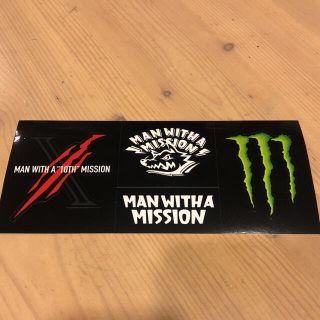 マンウィズアミッション(MAN WITH A MISSION)のモンスター×MAN WITH A MISSIONステッカー(ノベルティグッズ)