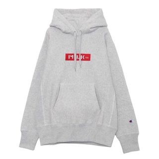 ミルクフェド(MILKFED.)のMILKFED. x CHAMPION BAR SWEAT HOODIE  (パーカー)