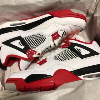 ナイキ(NIKE)の新品未使用　NIKE AIR JORDAN 4 RETRO FIRE RED(スニーカー)