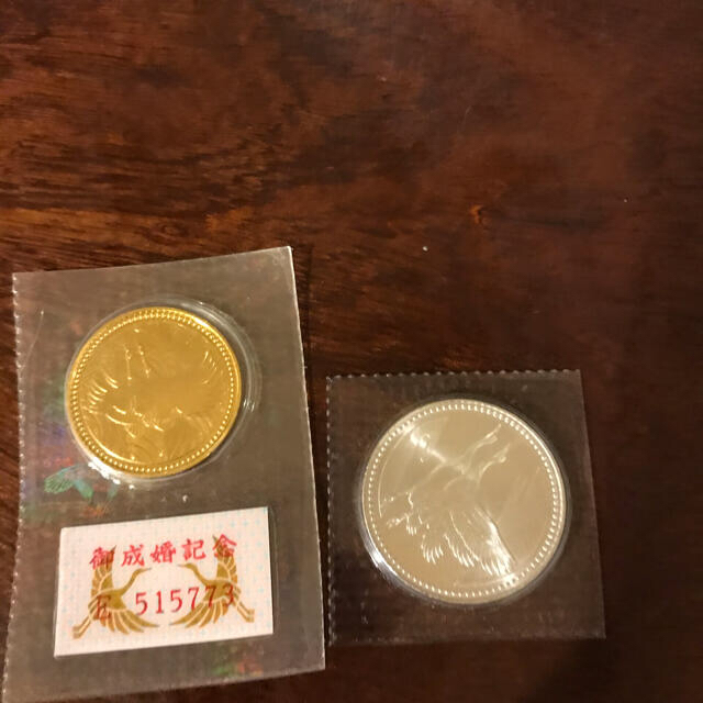 皇太子御成婚記念コイン エンタメ/ホビーの美術品/アンティーク(貨幣)の商品写真