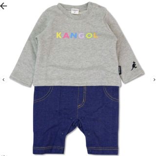 カンゴール(KANGOL)の美品 KANGOL・長袖ロンパース(70)(ロンパース)